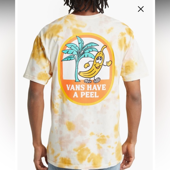 Vans Other - Vans Med NWOT Yellow Tie-Dye Banana Graphic Tee SOLD OUT